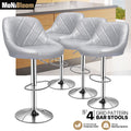 Set of 4 Adjustable Pub Bar Stools