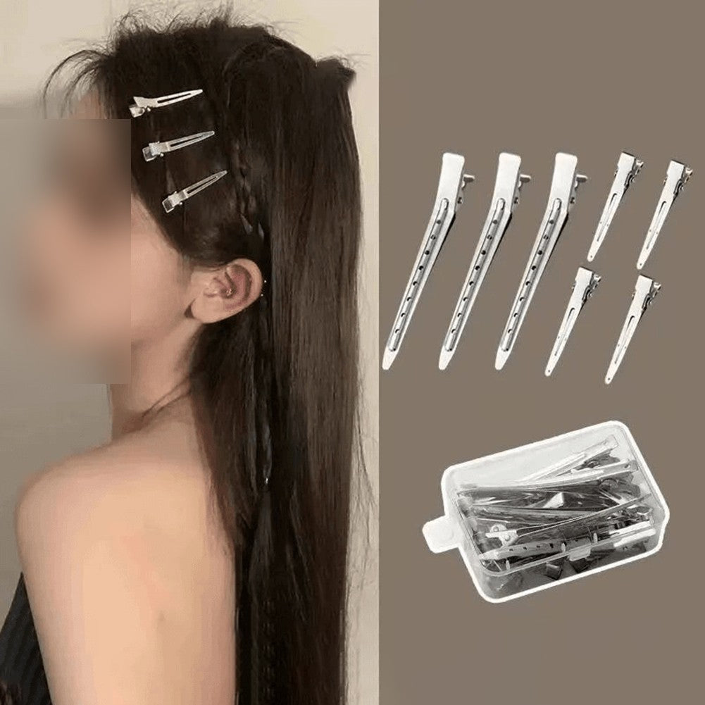 Silver Alloy Hair Fluff Clip