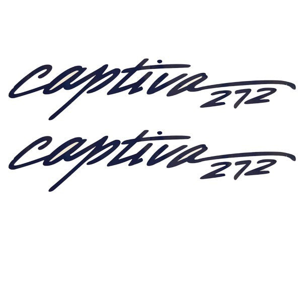 Rinker Boat Brand Decal VS810402-03-BL | 272 Captiva Dark Blue (Pair)O