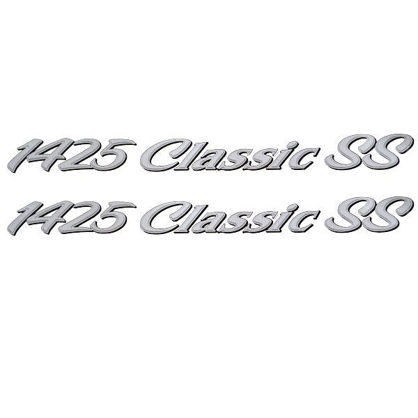 Lund Boat Emblem Decal Stickers 1425 Classic SS Gray Set of 2 by Lund