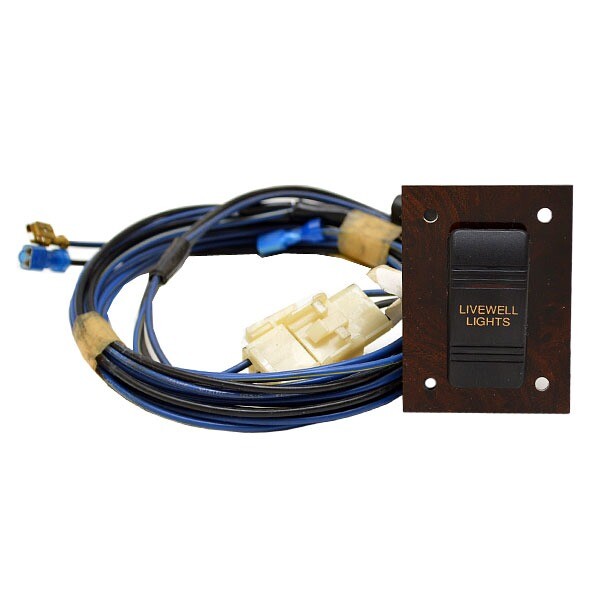 Boat Livewell Switch Panel Plastic Woodgrain