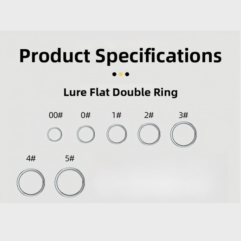Fishing Gear Double Loop Rings for Bait Rigs