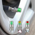 Tire Pressure Cap with Visual Color Indicator