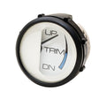 Boat Trim Gauge 2 Inch Black White for Evinrude by Faria