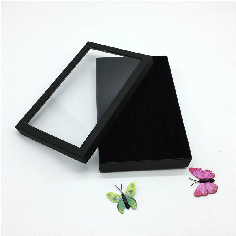 Jewelry Ring Organizer Case Tray Display Holder Earring Velvet