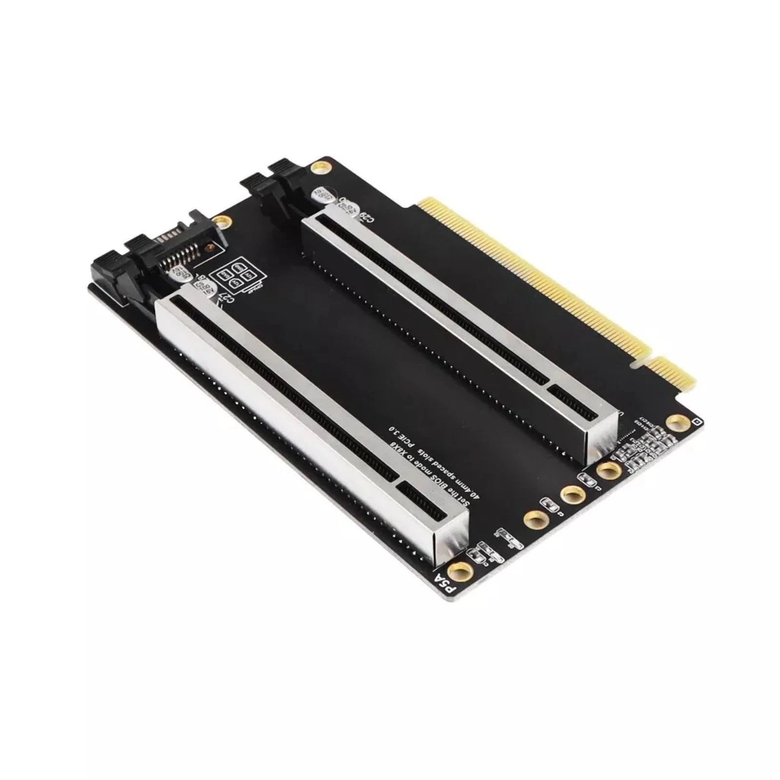 New Pcie3.0 X16 1 To 2 Expansion Card Gen3 Split Card Bifurcation X16