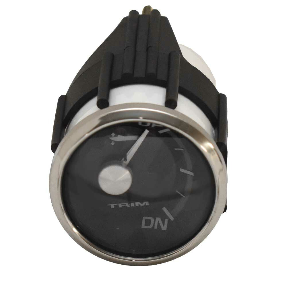 Teleflex Boat Mercury Trim Gauge 2 Inch Black Silver by Teleflex