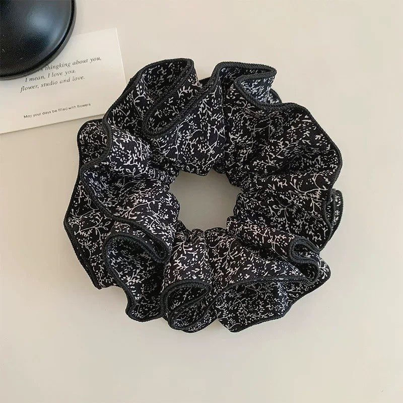 Lightweight Fabric Polka Dot Lace Hair Scrunchies
