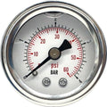 Harddrive Oil Pressure Gauge 60PSI For V-twin Motorcycles, White Face