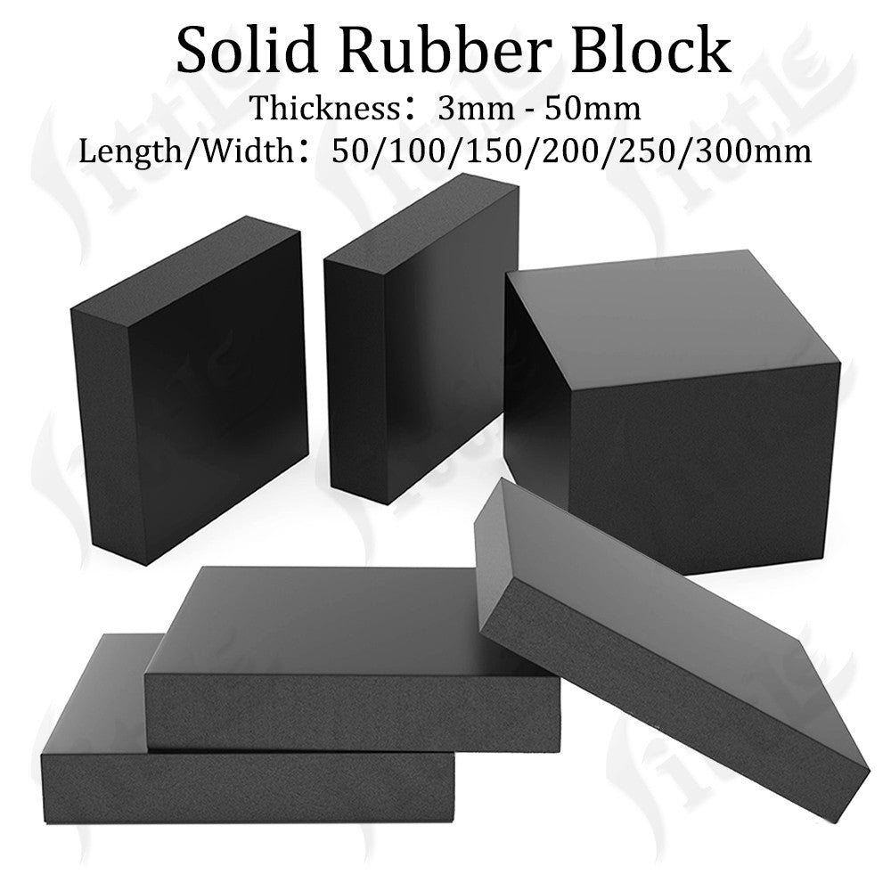 Thick Solid Rubber Block Shock Absorber Pad
