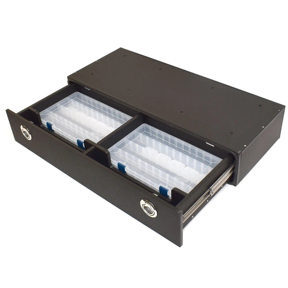 Blue Wave Boat Leaning Post Tackle Box Ppf-000073 | Black Starboard