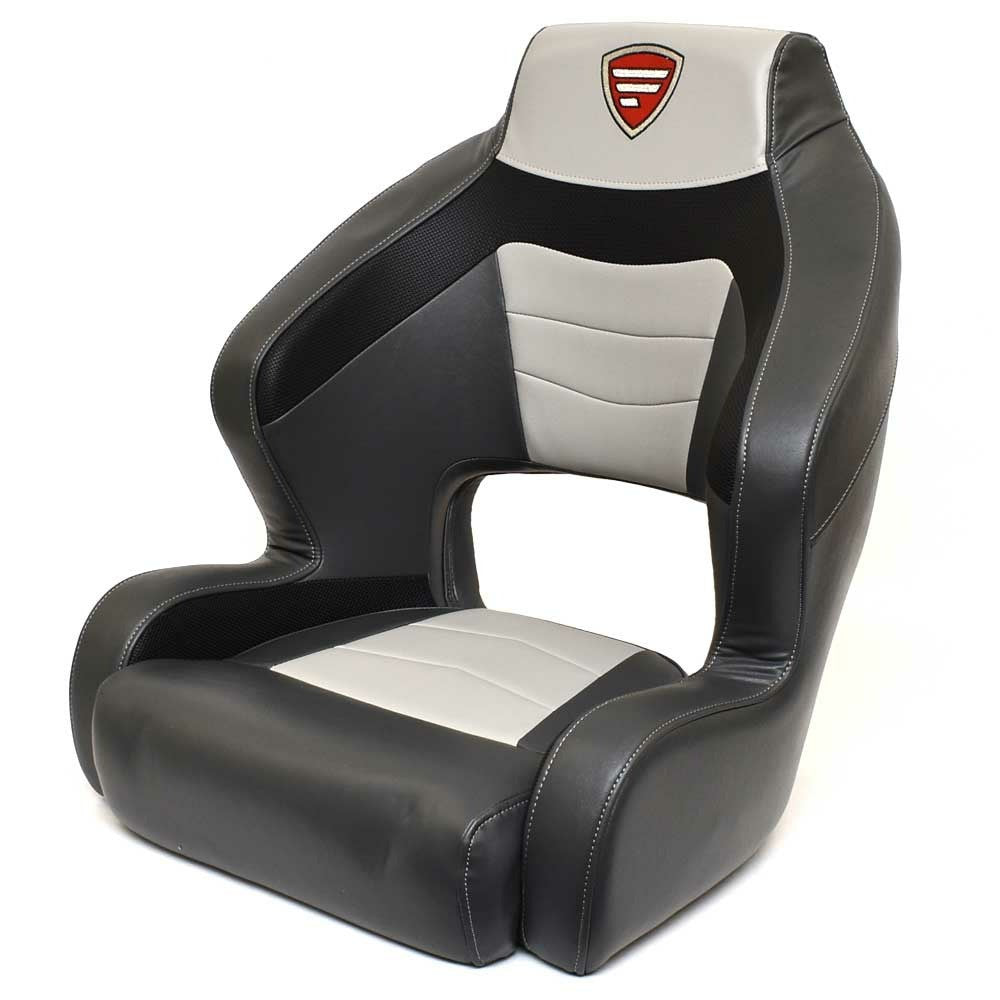 Lowe Boat Helm Bucket Seat 2334730 | Favorite Edition Charcoal GrayOpe