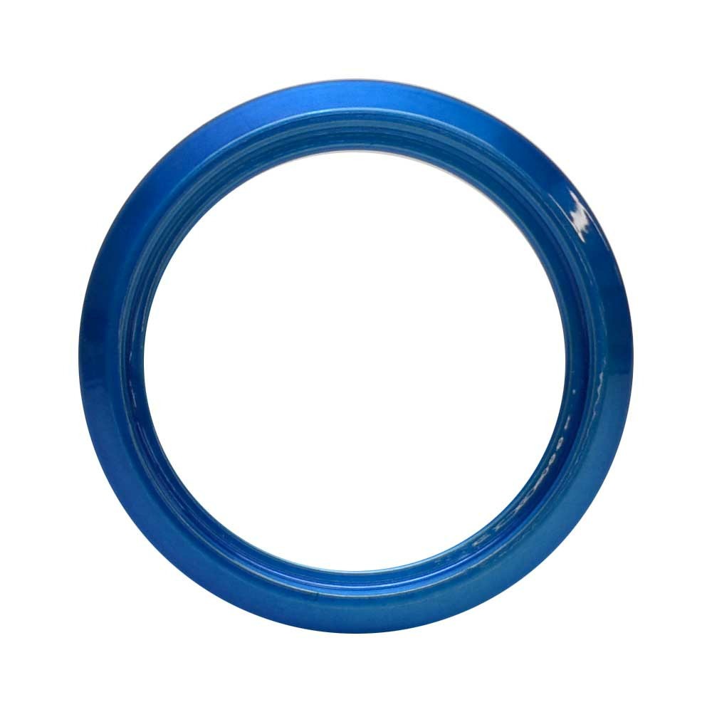Boat Gauge Bezel Bright Blue Aluminum