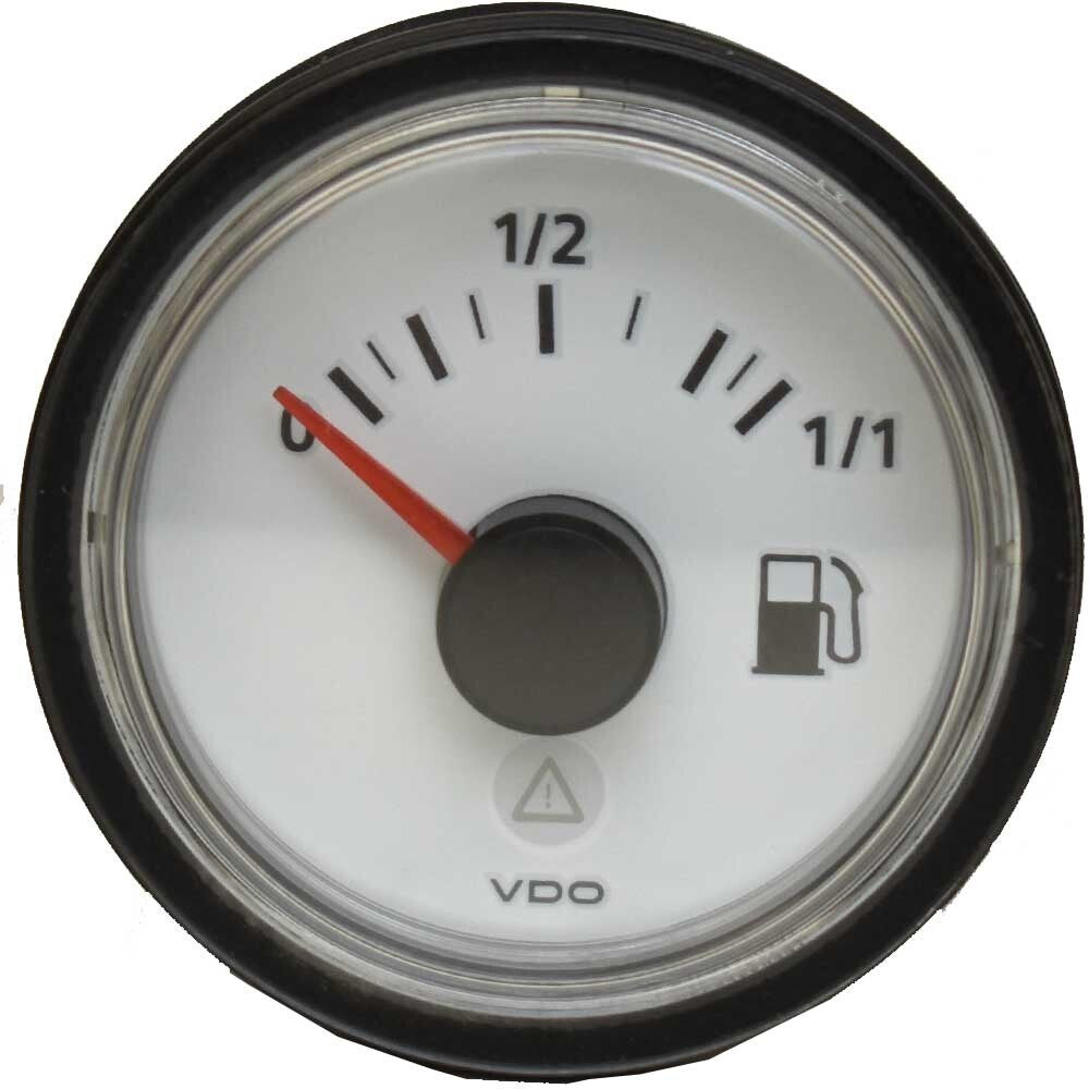 VDO Boat Fuel Level Gauge 2 Inch White by VDO