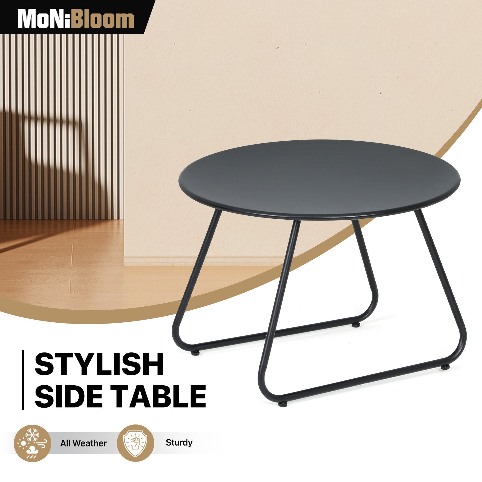 Outdoor Round Coffee Table - Modern Design
