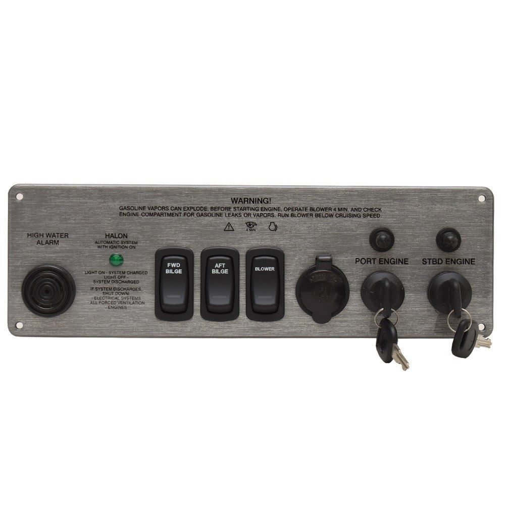 Regal Boat Ignition Switch Panel Aluminum by Regal