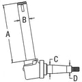 Front Axle Spindle 70263173 Fits Allis Chalmers 6060