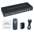 4 In 3 Out Av Switch Rca Switcher Box Video L/r Stereo Audio Av
