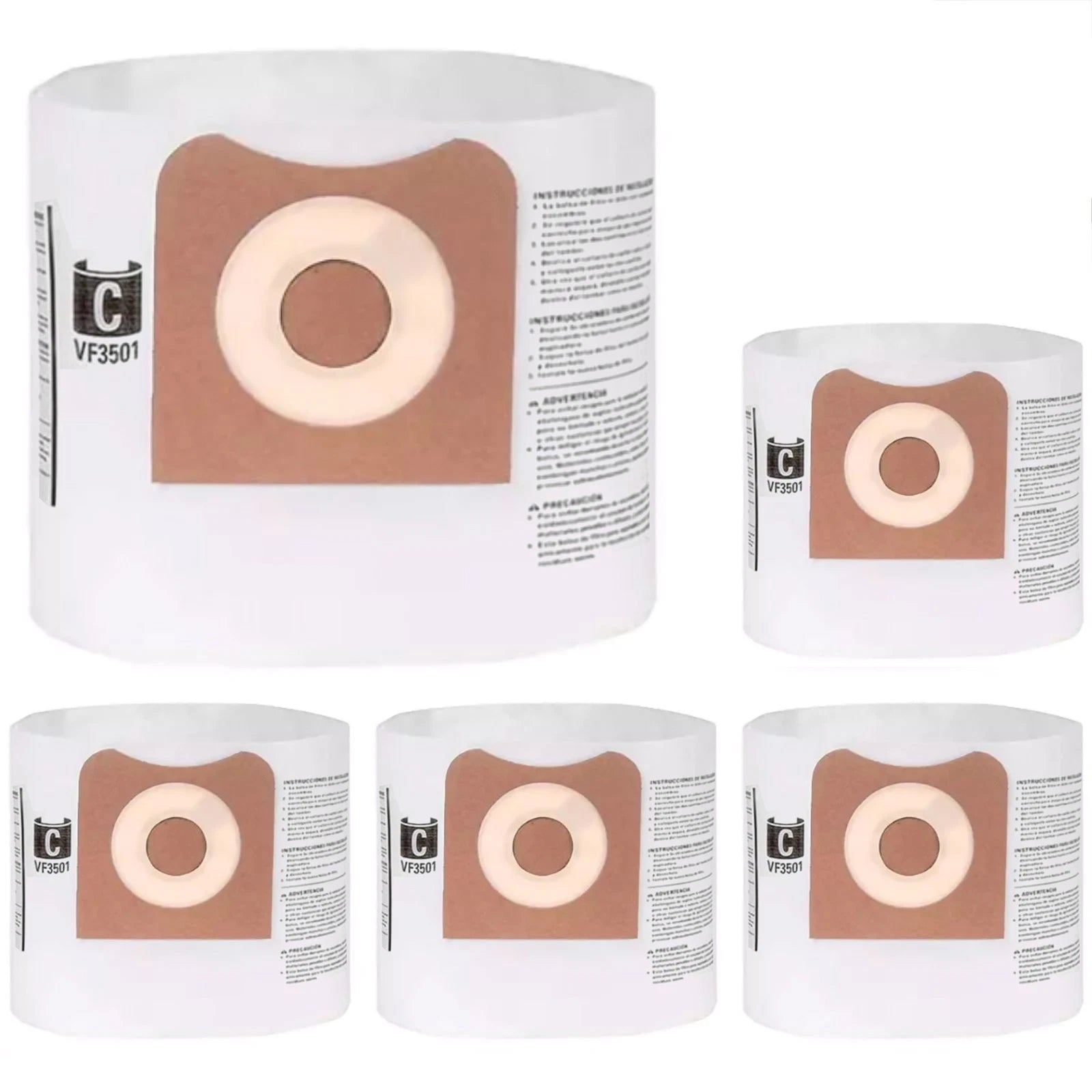 Vacuum Cleaner Dust Bags Fit For Ridgid 4 Gal Wet Dry Vacs: Wd4080 &