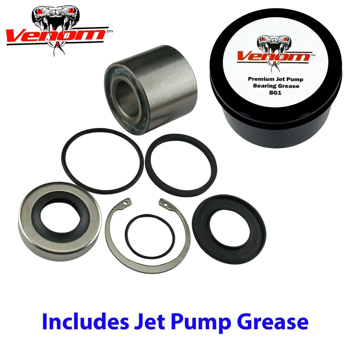 Seadoo Spark Jet Pump Bearing & Seal Rebuild Kit & Jet Pump Grease