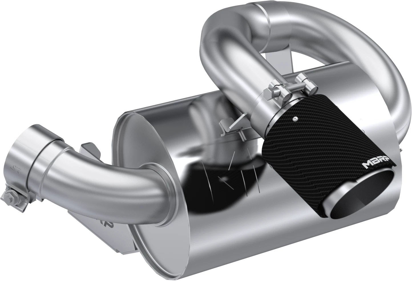 Mbrp Single Slip-on Center Exit Exhaust With 4.5" Muffler For Can-am