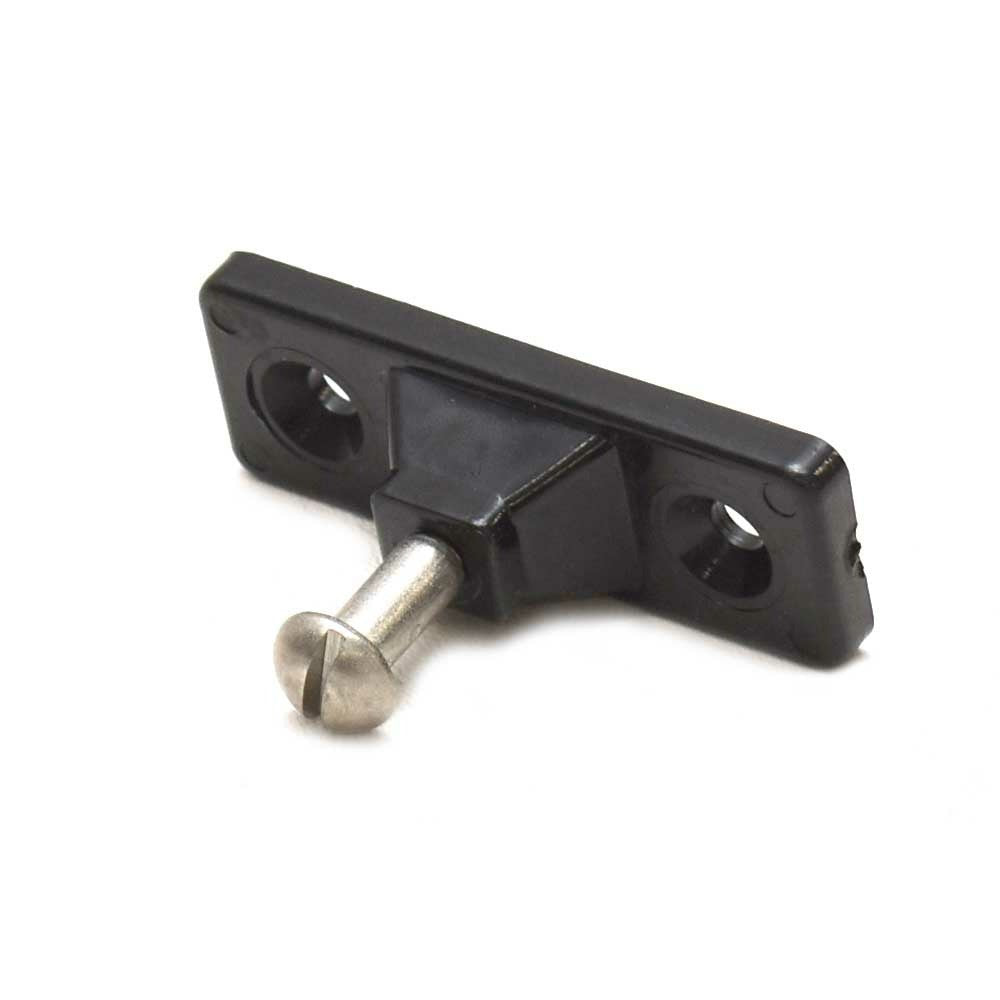 Boat Bimini Top Deck Mount Hinge Fitting Black Nylon