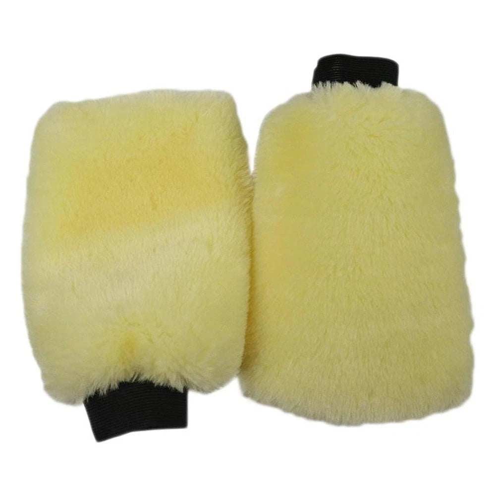 Absorbent Double Sided Car Wash Mitt Soft Texture For Safe Cleaning