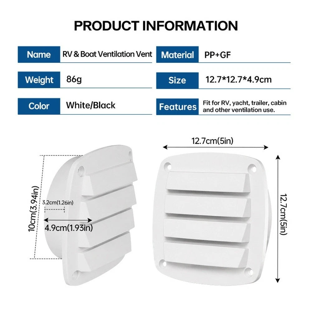 Vent Cover For Rvs Boats Trailers For Campers Cabins Utility Boxes