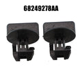 Cover Nuts Bumper Hitch 2pcs 68249278aa Black Car Accessories Plastic