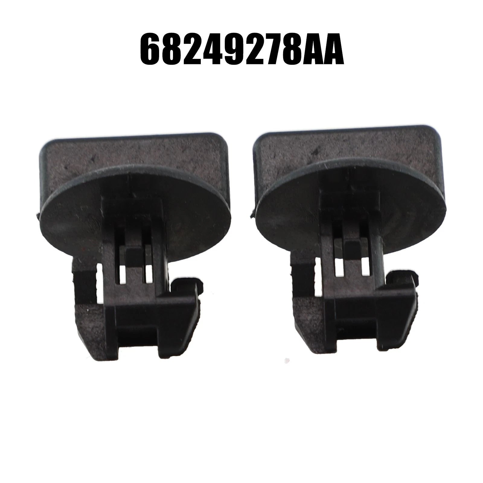 Cover Nuts Bumper Hitch 2pcs 68249278aa Black Car Accessories Plastic