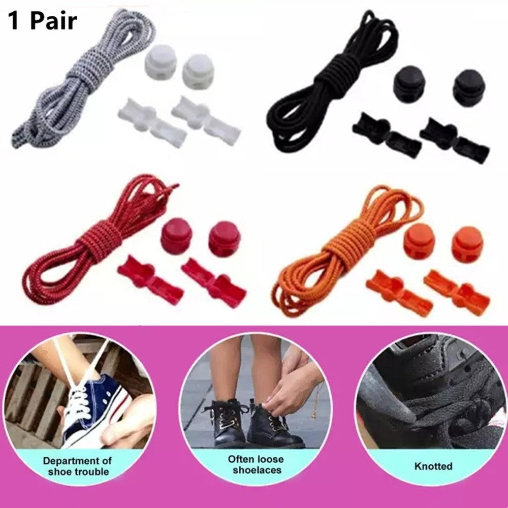 Quick-Release Elastic Shoelaces 1m Length