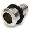 Boat Thru Hull Fitting – 1 1/2 Inch Silver Mirror Plastic