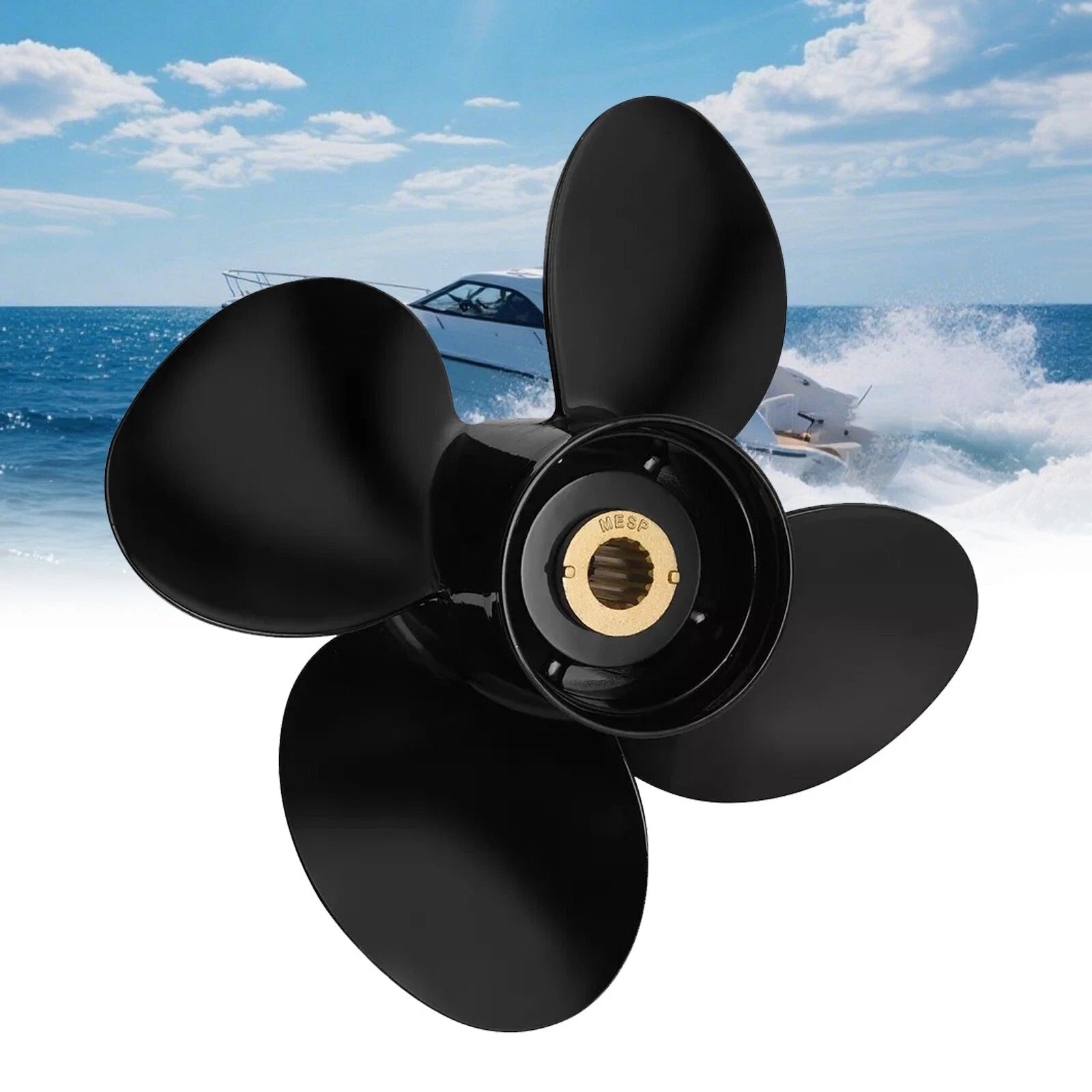 13.4x 15 Outboard Boat Propeller Fit Mercury 40-140hp 15 Tooth Rh
