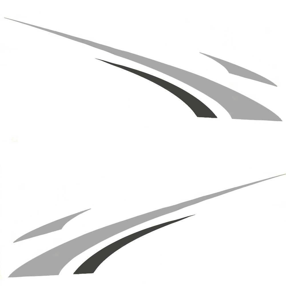 Malibu Boat Graphic Decals Ride Silver Stickers by Malibu