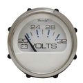 Boat Voltage Gauge Faria Chesapeake White SS by Faria