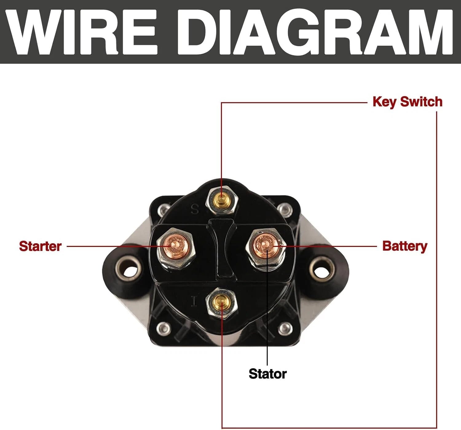 Replacement Solenoid for Mercury 40-250HP Models 89-817109 Series