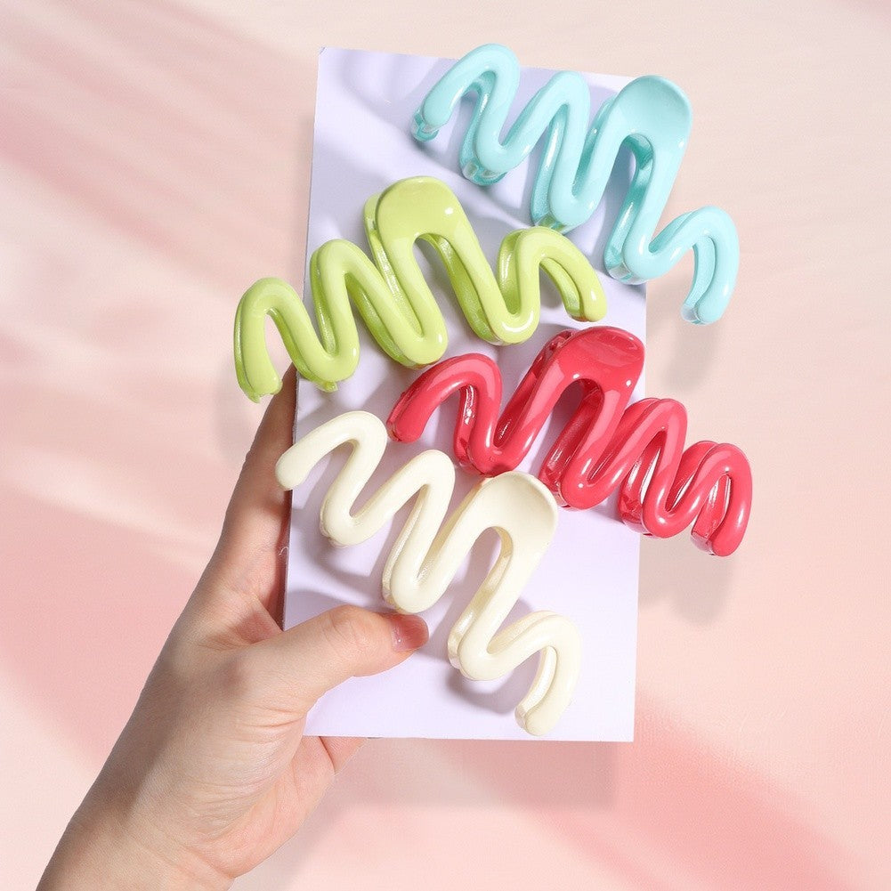 Hair Claw Clip Korean Style Glossy Finish