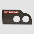 Wellcraft Boat Blank Gauge Panel Black Silver by Wellcraft