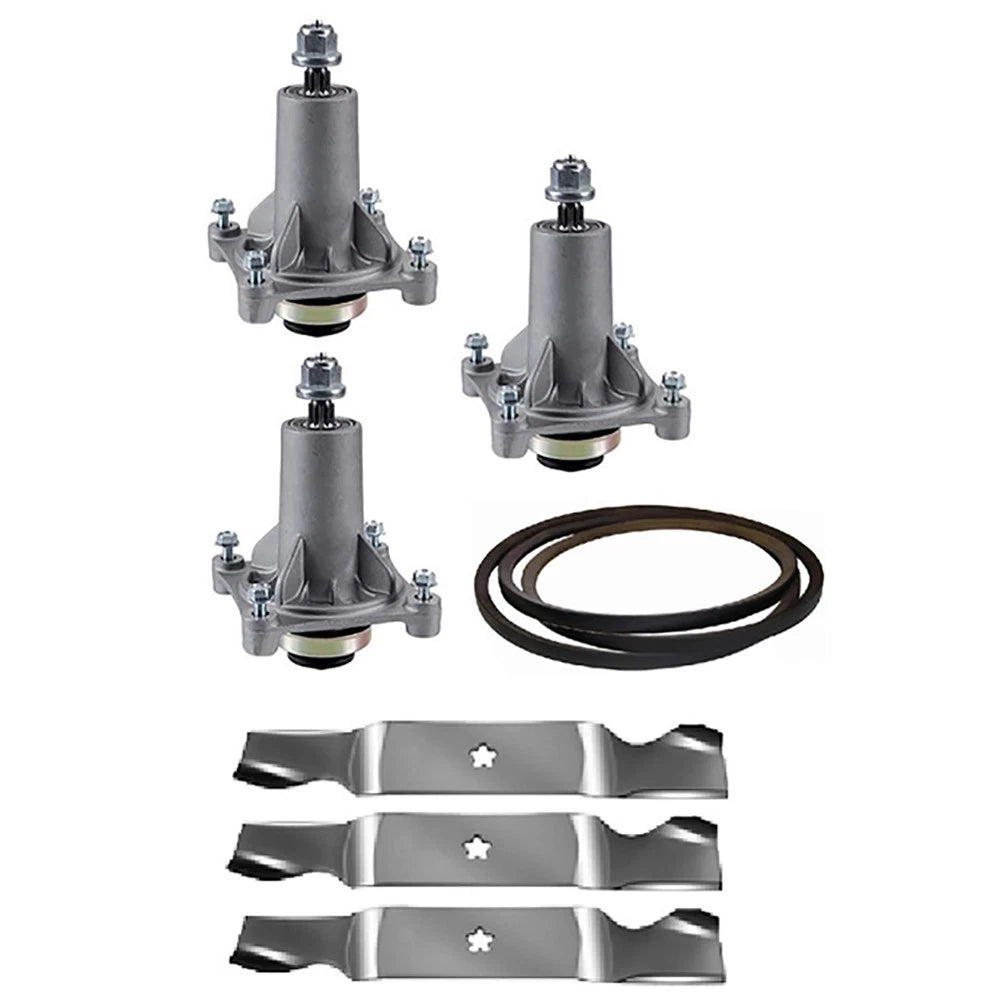 Deck Blade Spindle Belt Kit Combo Fits Husqvarna Rz5424 Rz5426 Rz5422