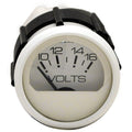 Faria Boat Volt Gauge Dress White 2 Inch by Faria