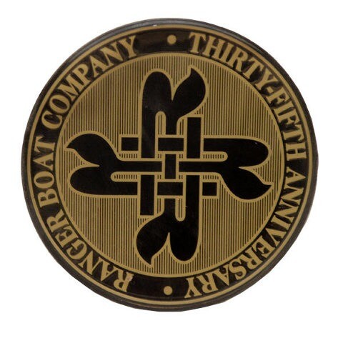 Steering Cap Decal Bronze Raised 2 1/4 Inch by Ranger