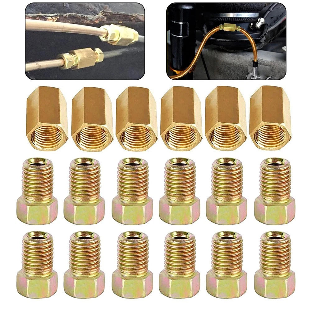 New Practical Brake Pipe Fitting Nuts 18pcs/set Accessories Assortment