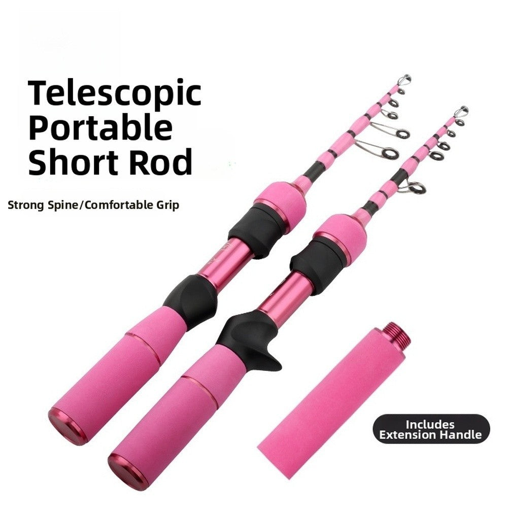 Retractable Carbon Fishing Rod with Porcelain Guide Rings