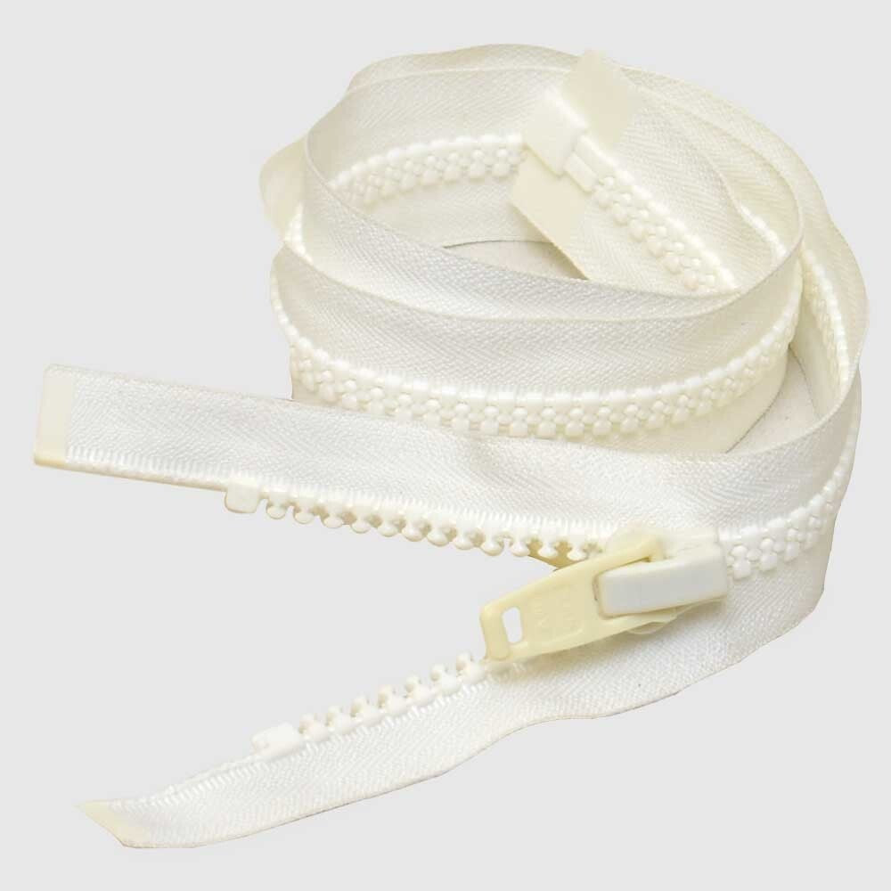 Double Pull Zipper YKK #10 White by YKK
