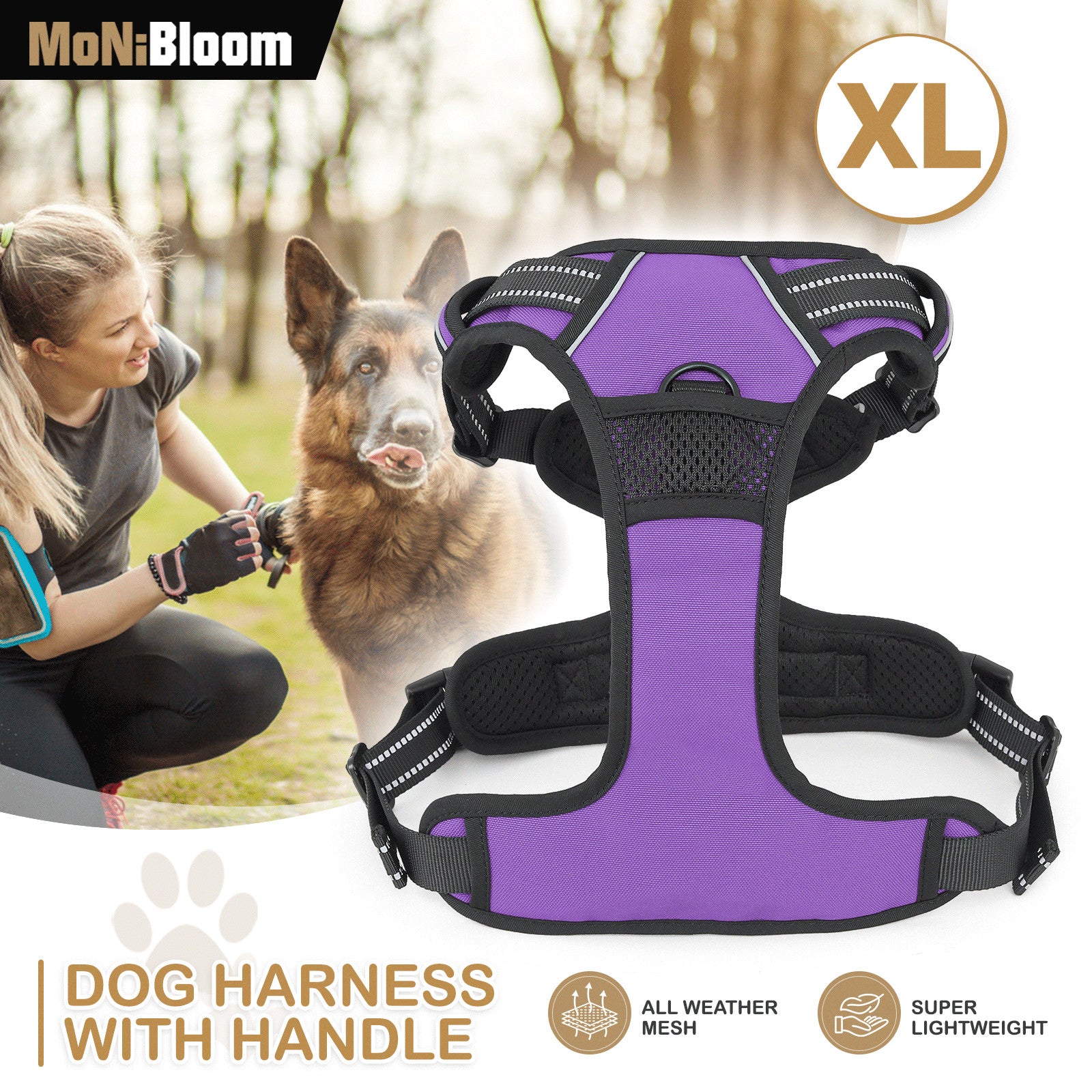Breathable Mesh Reflective Dog Harness