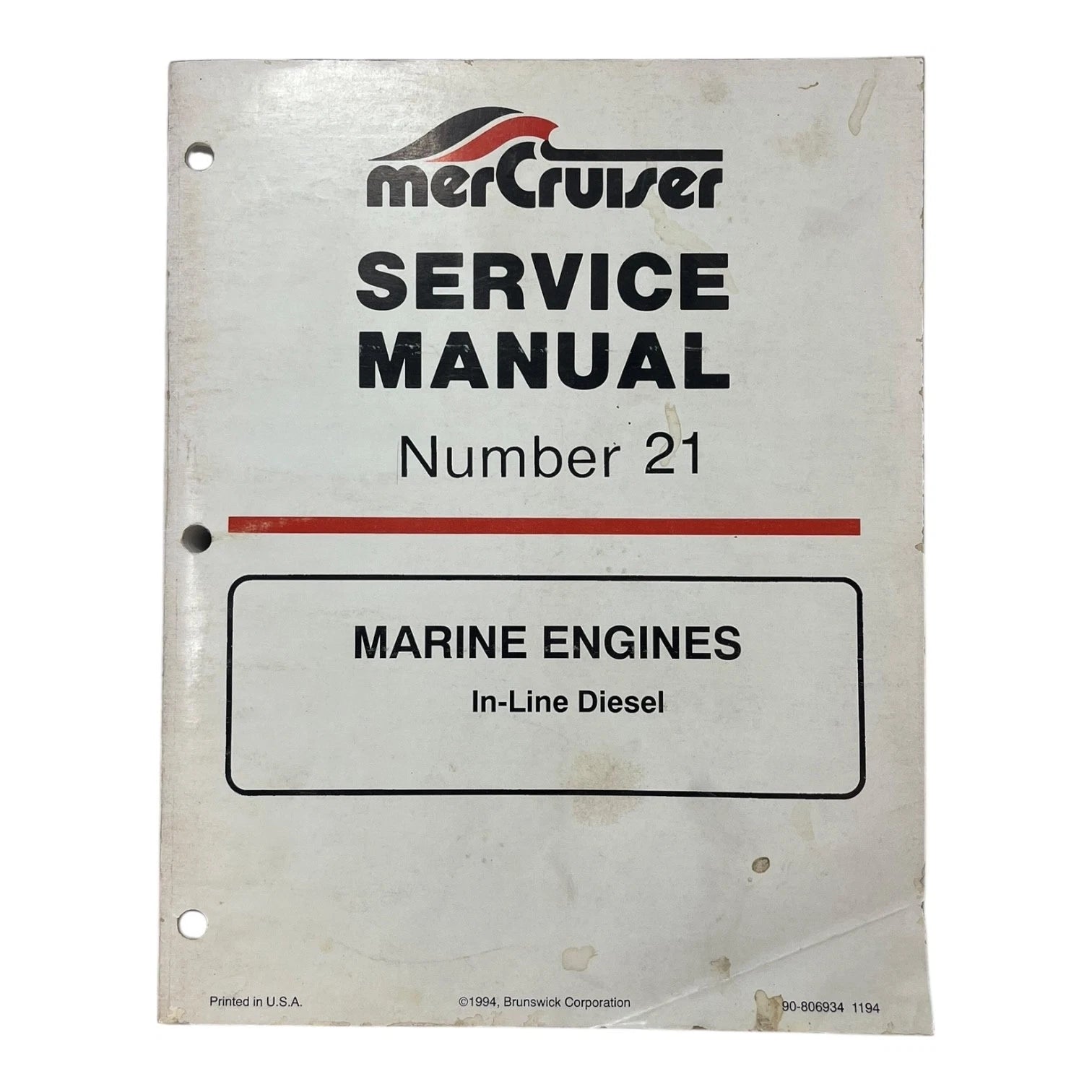 Mercury-mercru<wbr/>iser 90-806934, Service Manual | Hook & Hull Co