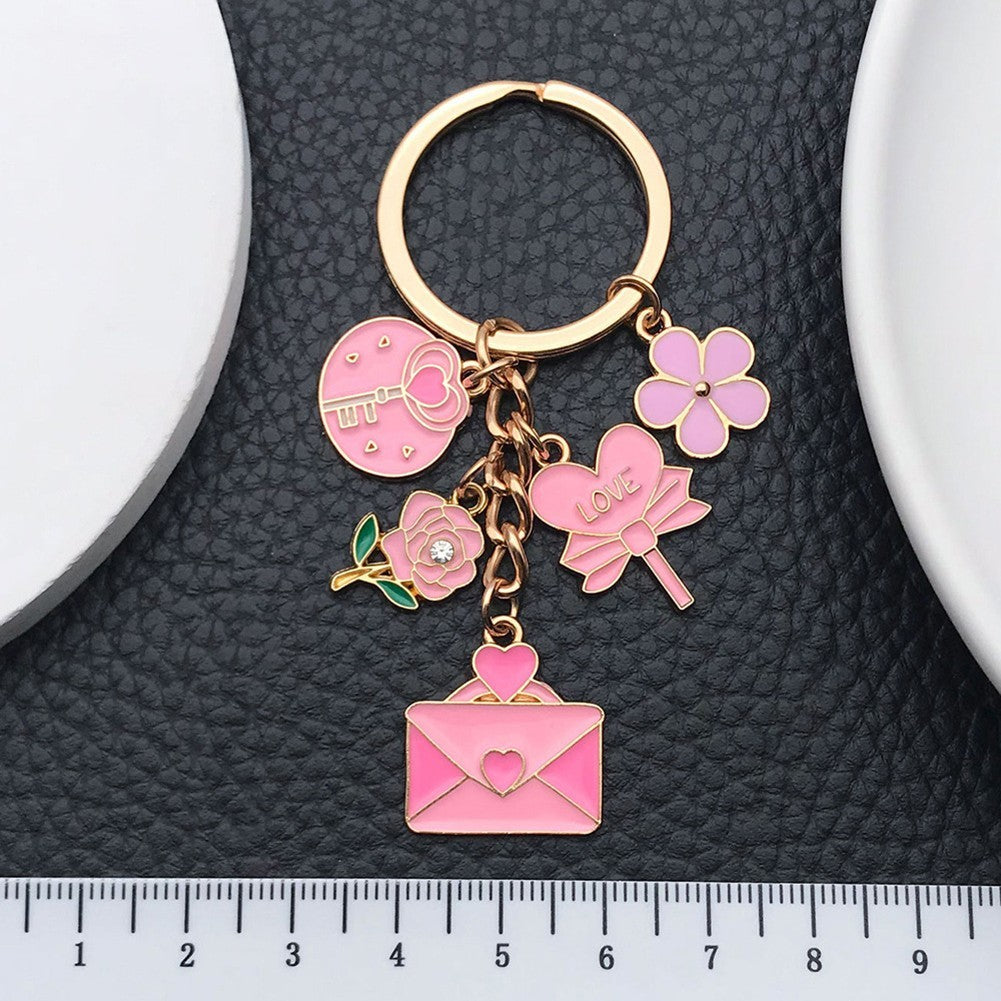 Compact Envelope Key Chain Multiple Color Options
