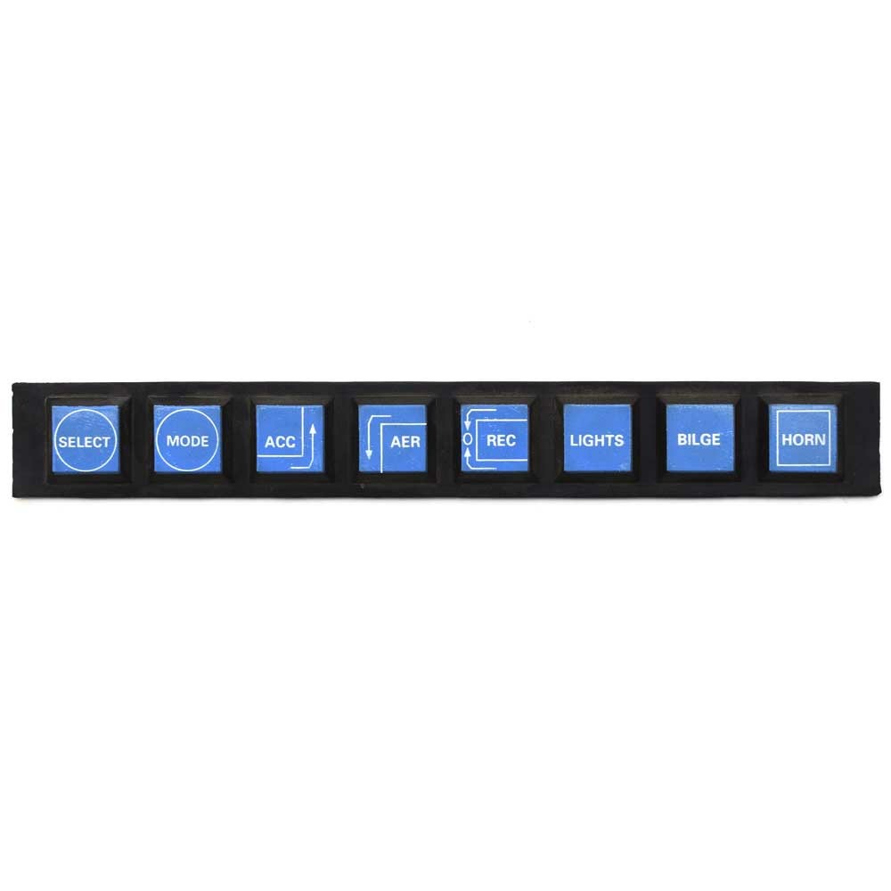Boat Control Pad Replacement Push Buttons | Black Blue 6 1/2 InchOpens