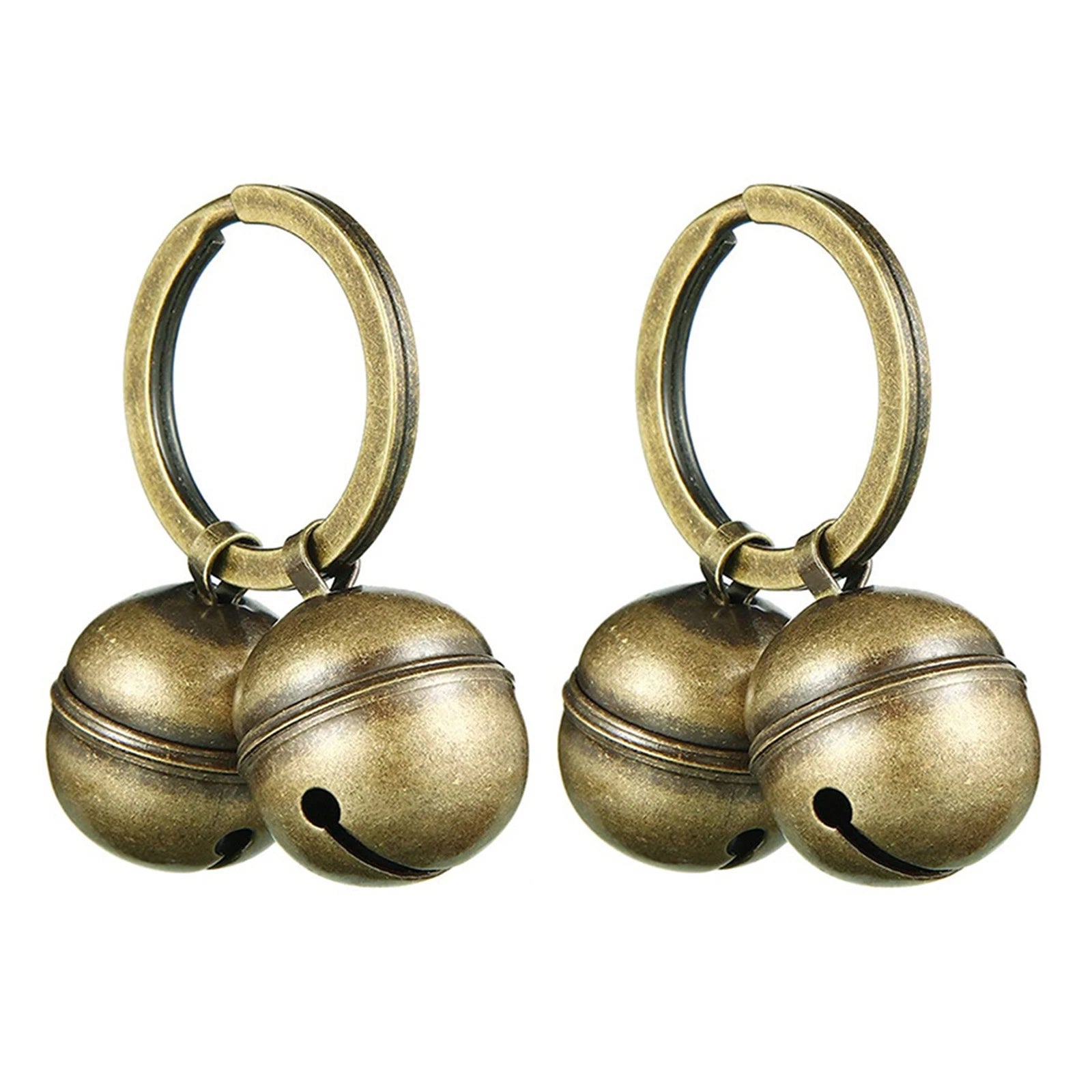2 Strings In Dog Cat Collar Bells For Collar Loud Brass Pet Bells