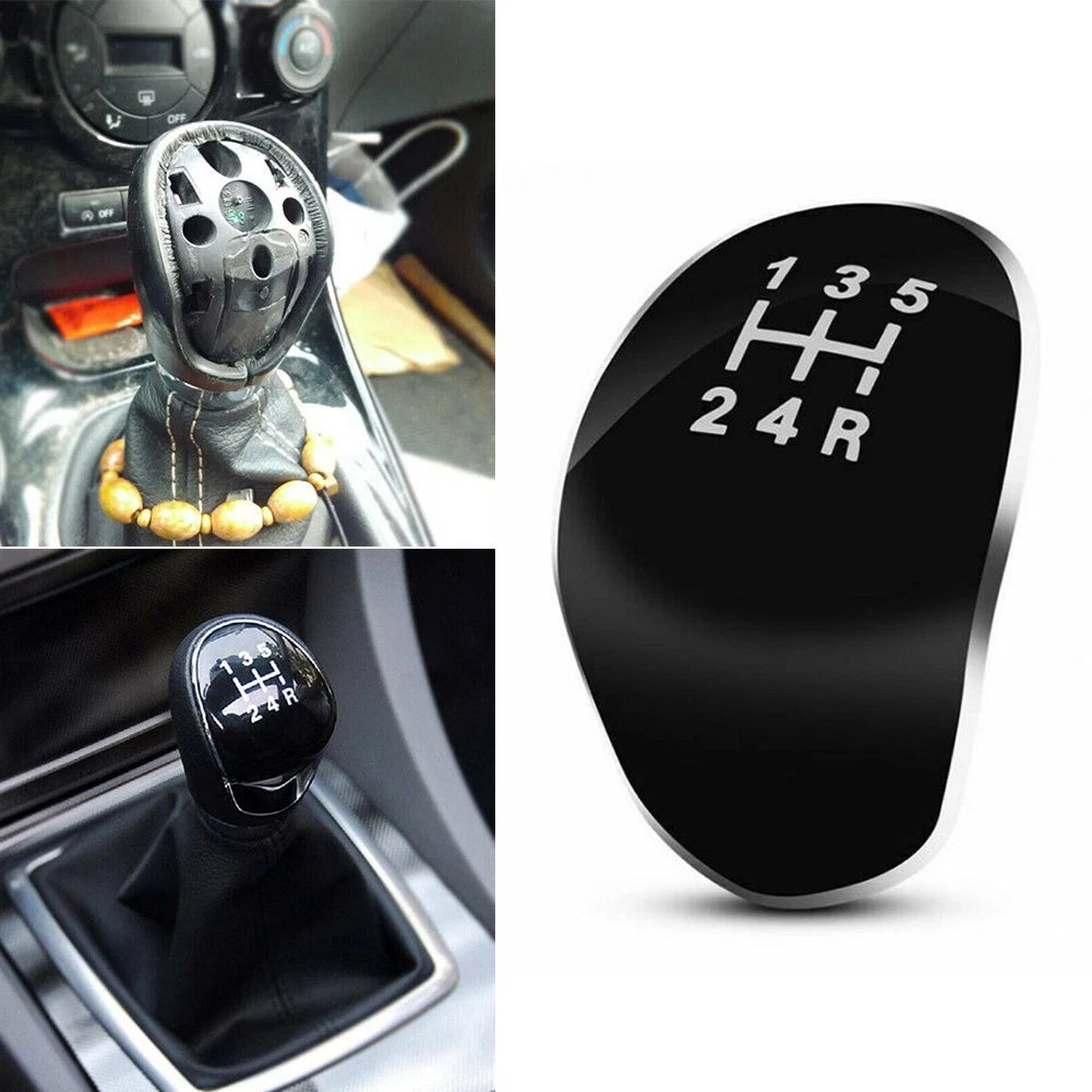 5 Speed Manual Gear For Shift Knob Black For Ford Fiesta Focus S-max